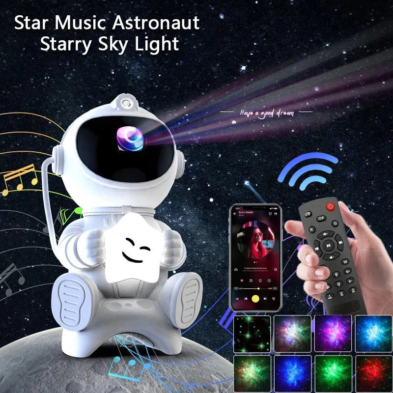 ASTRO™ – Projecteur Galaxie Astronaute LED pour Chambre Enfant 🌌
