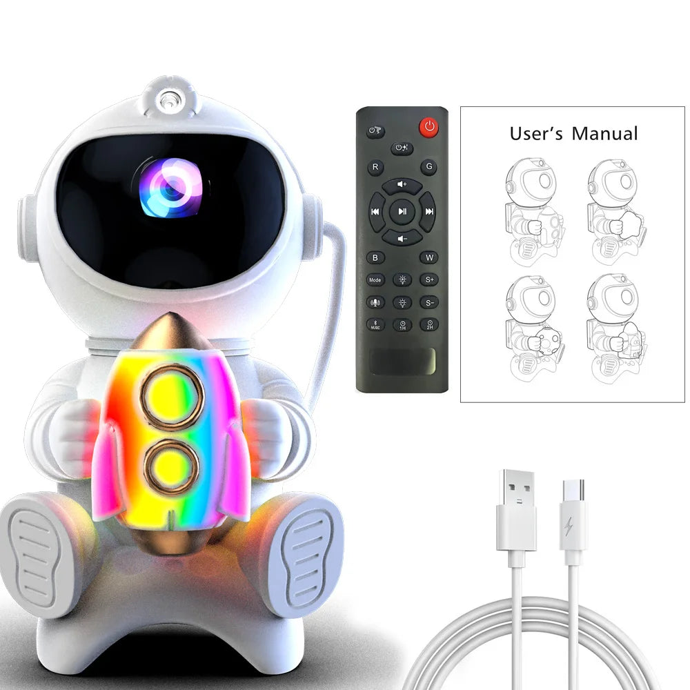 ASTRO™ – Projecteur Galaxie Astronaute LED pour Chambre Enfant 🌌