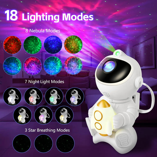 ASTRO™ – Projecteur Galaxie Astronaute LED pour Chambre Enfant 🌌