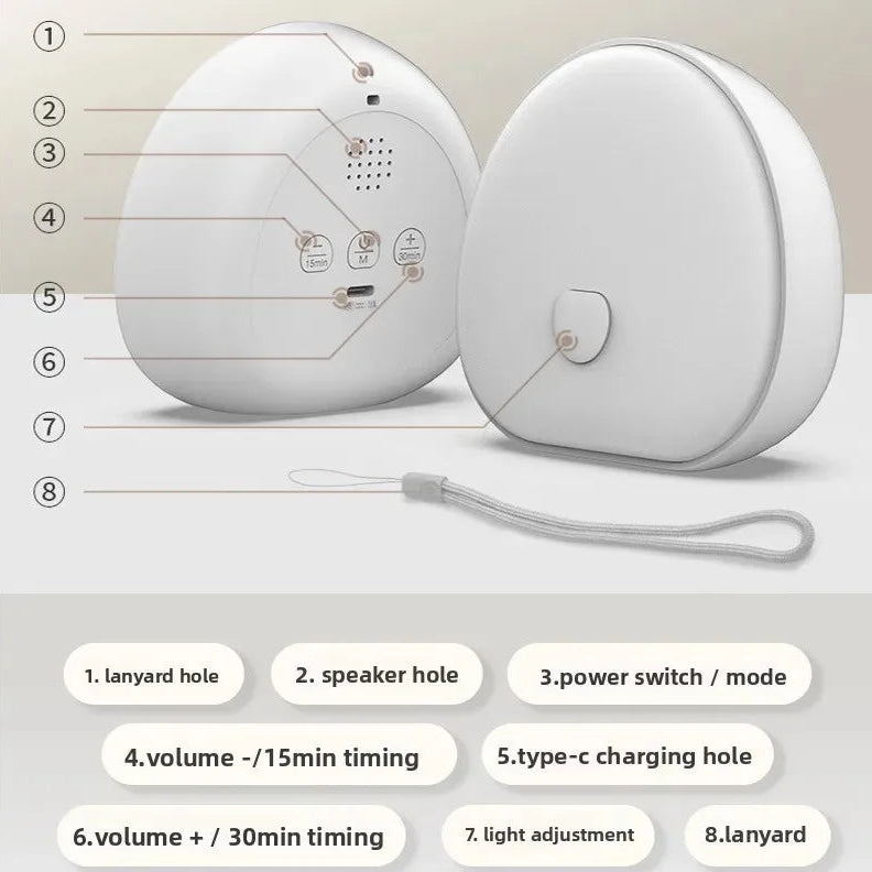 DODOA™ – Veilleuse & Machine à Bruit Blanc pour Bébé 🌙
