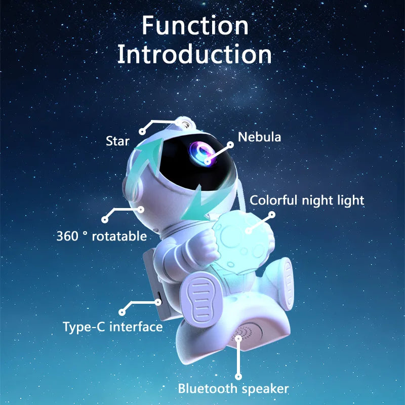 ASTRO™ – Projecteur Galaxie Astronaute LED pour Chambre Enfant 🌌