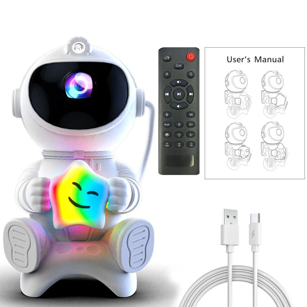ASTRO™ – Projecteur Galaxie Astronaute LED pour Chambre Enfant 🌌